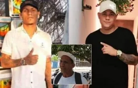 Albert Coronado, centro, habló sobre el doble homicidio en Villa San Pedro.