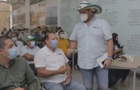 Gobernador Orlando Benítez, en la instalación de la Mesa Campesina.