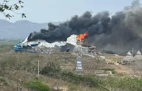 Imagen del incendio.