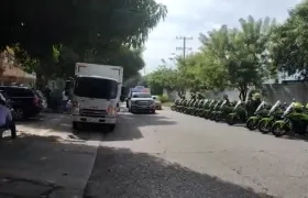 Imagen de la calle de honor.