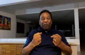 Pelé, ex futbolista brasileño. 