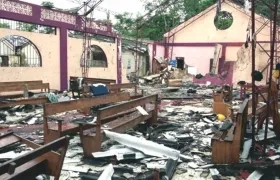 Cruel imagen de la masacre.