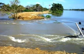 El recurrente boquete en el sector 'Cara e´ Gato'.