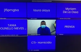 Jhosten Hurtado Mora durante la audiencia de este martes. 