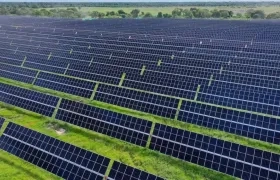 Planta de energía solar La Loma, en El Paso, Cesar.
