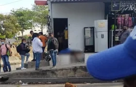 Diagonal 56 con carrera 24, lugar donde ocurrió el crimen. 