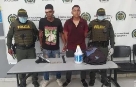 Brayan José Sánchez Bram y Brayan José Arenilla  Acendra, capturados.