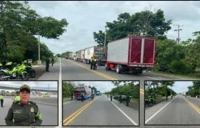 Mayor Mariam Segura, comandante de la Policía de Tránsito en Atlántico, explicó el operativo.