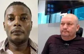 'Matamba' y Milton Libardo Jiménez Arboleda, guardia del Inpec.