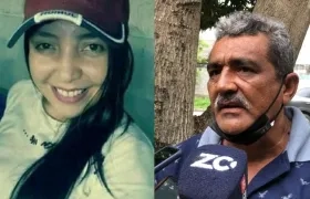 Olinda Carolina Yepes Buelvas y su tío Ubaldo.