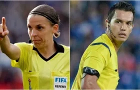 Stephanie Frappart y Nicolás Gallo. 