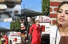 Gloria Estrada, presidenta del Concejo de Cartagena, el día que fue capturada. 