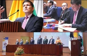 El acto protocolario tuvo lugar en la sede principal de la Universidad Libre en Bogotá.