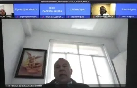 Imagen de la audiencia virtual de hoy.