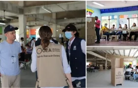 Misión de Veeduría Electoral de la OEA realiza acompañamiento.