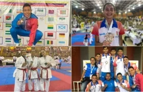 Deportistas de Karate del Atlántico. 