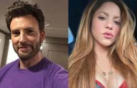 Chris Evans y Shakira.