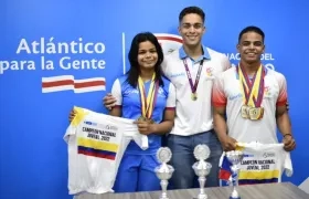 Luna Álvarez, Cristian Ortega y Francisco Jaramillo. 