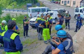 Rescatistas en Monte Cusna. 