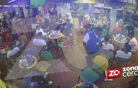 Momento del ataque a Miller Rafael Gutiérrez González.