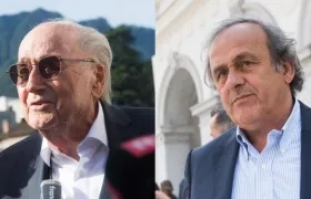 Joseph Blatter y Michel Platini.  