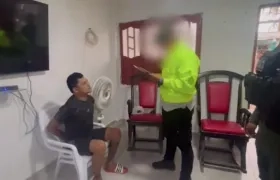 Erick Antonio Rada Mendoza cuando fue capturado. 