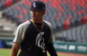 Jeffry Niño, lanzador colombiano. 