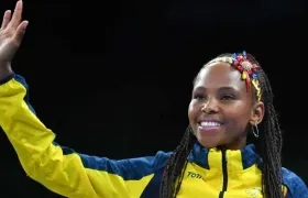 Ingrit Valencia, boxeadora colombiana. 