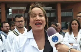 Carolina Corcho, del equipo de empalme,