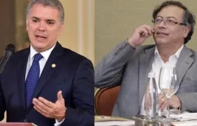 Iván Duque y Gustavo Petro