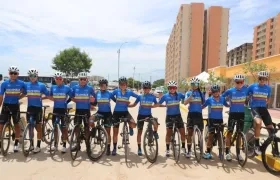 Equipo de ciclismo de Colombia para Valledupar 2022. 