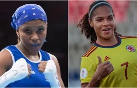 Ingrit Valencia y Gisela Robledo. 