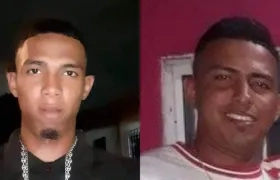 José Junior Rivera Silie (occiso) lado izquierdo; y su hermano Pedro Páez, herido.