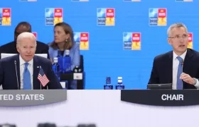 Joe Biden y Jens Stoltenberg.