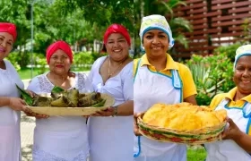 Las matronas de Pital de Megua y Luruaco están listas para la fiesta gastronómica.