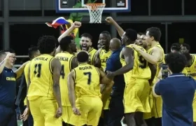 Colombia celebra la clasificación.