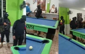 Capturas de pantalla del video difundido.