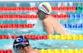 Acción de Colombia en la piscina bolivariana. 