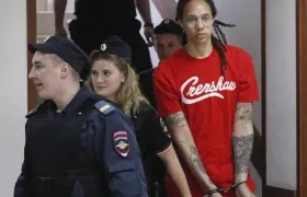 Brittney Griner fue detenida en febrero pasado en Moscú.