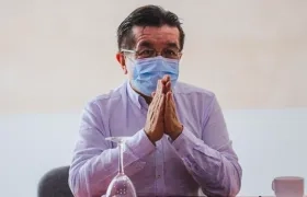 El Ministro de Salud, Fernando Ruiz, en un nuevo PMU en Barranquilla.