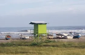 Sector donde desapareció el joven. 