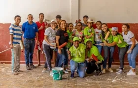 Miembros del voluntariado de la empresa Coosalud EPS.