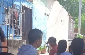 Lugar del doble homicidio en Normandía.