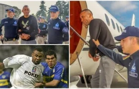 Jhon Viáfara en sus momentos como jugador y al ser extraditado. 