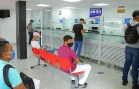 Oficina de recaudos de la Gobernación.