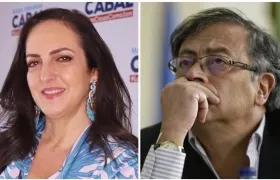 María Fernanda Cabal y Gustavo Petro. 