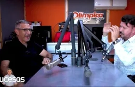 El periodista Jorge Cura Amar con Javier Fernández.