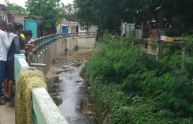 Lugar donde fue hallado el feto en Santa María. 