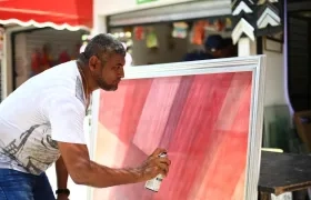 Artesano en la Esquina del arte. 