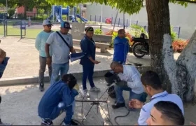 Cursos de soldadura para jóvenes del barrio Carrizal. 